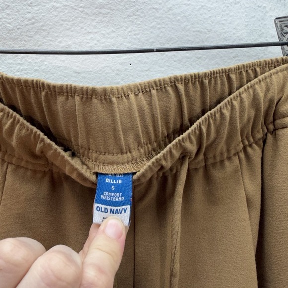 Old Navy Billie High Rise Ankle Pants Womens S Beige  Pull On Comfort Waist - Picture 3 of 6